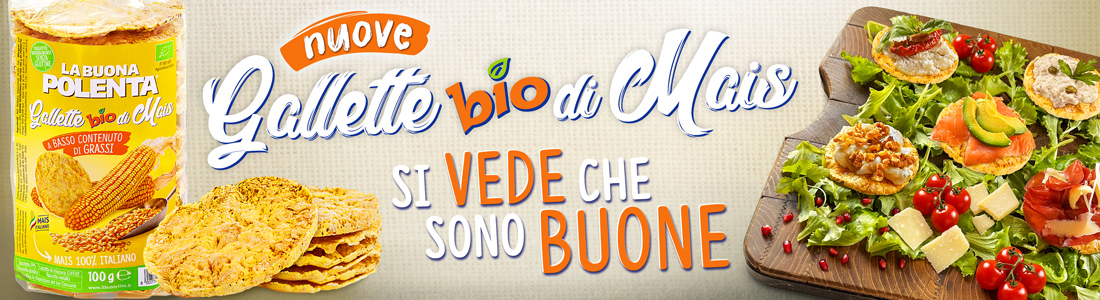 Le gallette biologiche di mais La Buona Polenta